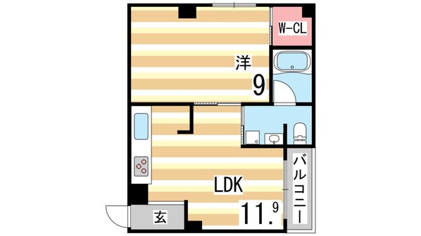 長田駅 徒歩5分 2階の物件間取画像